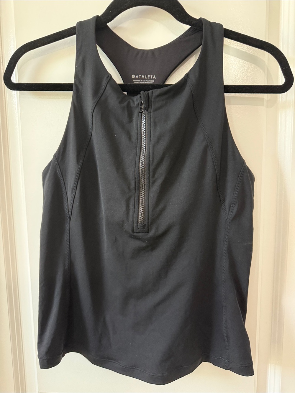 Athleta Riptide Tankini Top *Black